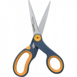 8" Straight Titanium Bonded Non-Stick Scissors with Adjustable Glide Feature Grey/Yellow (14849) $16.98 Kids' Drawing & Writi...