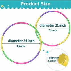 2 Pack Toy Color Hoop Kids Detachable Weighted Kid Sport Hoop Toys for Kids Size Adjustable Butterfly Design Adjustable Hoop ...