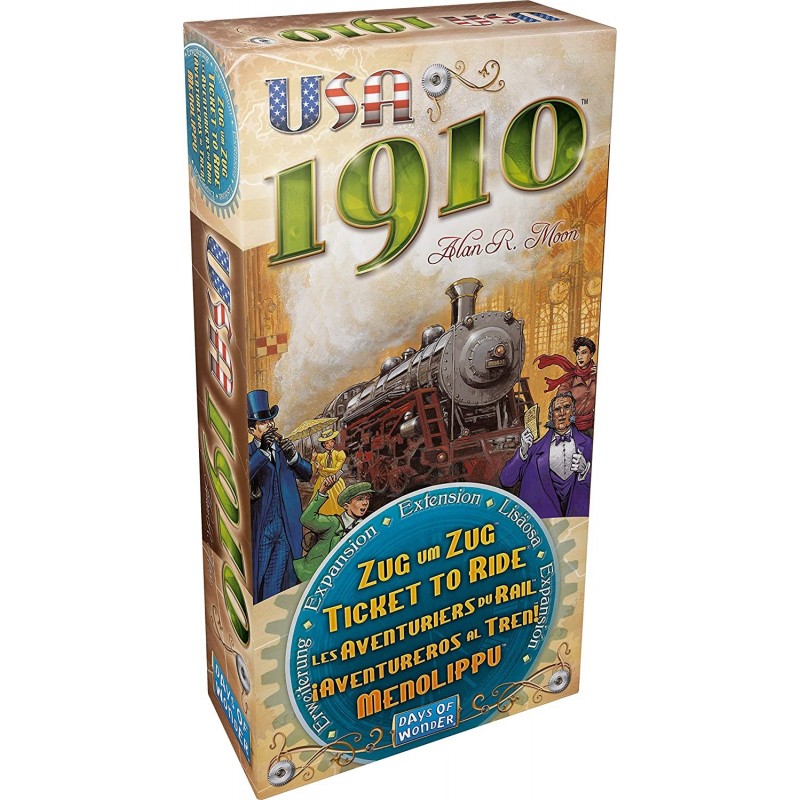 Ticket to Ride USA 1910 Board Game EXPANSION | Board Game for Adults and Family | Train Game | Ages 8+ | For 2 to 5 players |...