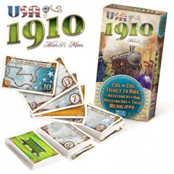 Ticket to Ride USA 1910 Board Game EXPANSION | Board Game for Adults and Family | Train Game | Ages 8+ | For 2 to 5 players |...