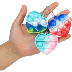 20 Pack Heart Simple Mini Push Pop Bubble Fidget Sensory Stress Relief Toy Keychains for Kids and Adults (Heart) $28.21 Fidge...