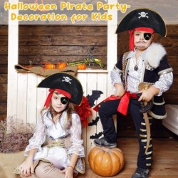 9 Pieces Pirate Accessories Halloween Kids Pirate Theme Pretend Party Toys Set Kids' Party Cosplay Pirate Dress Up Supplies w...