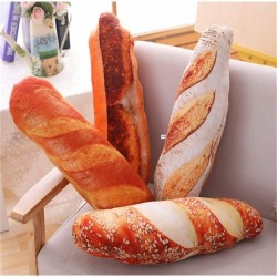 Bread Shape Pillow 19.6in 3D Simulation Soft Back Cushion Funny Food Plush Stuffed Toy Stuffed Plush Toy Butter Toast Bread L...