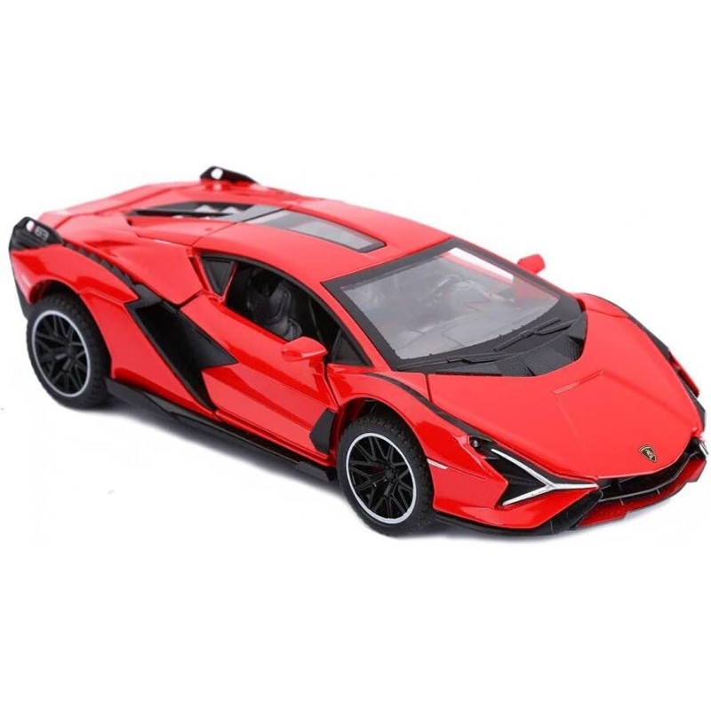 Toy Cars Lambo Sian FKP3 Metal Model Car with Light and Sound Pull Back Toy Car for Boys Age 3 + Year Old (Red) $33.03 Kids' ...