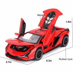 Toy Cars Lambo Sian FKP3 Metal Model Car with Light and Sound Pull Back Toy Car for Boys Age 3 + Year Old (Red) $33.03 Kids' ...