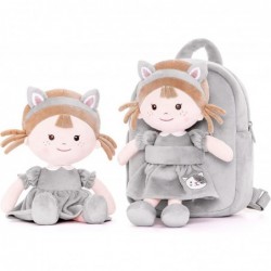 Toddler Backpack Kids Backpacks with Soft Plush Baby Dolls Gray Cat 9.5"… $45.07 Plush Figure Toys