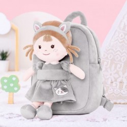 Toddler Backpack Kids Backpacks with Soft Plush Baby Dolls Gray Cat 9.5"… $45.07 Plush Figure Toys