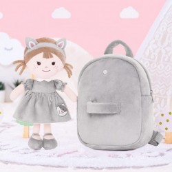 Toddler Backpack Kids Backpacks with Soft Plush Baby Dolls Gray Cat 9.5"… $45.07 Plush Figure Toys