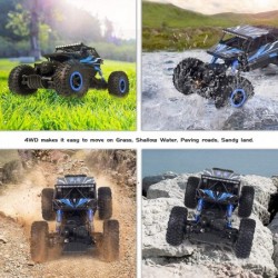 1:18 Rock Crawler 2.4Ghz Remote Control Car 4WD Off Road RC Monster Truck (Blue) $45.55 Remote & App Controlled Vehicles