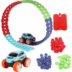 Car and Flexible Track Playset Create A Engineering Road Gifts for 3 4 5 6 7 8 9 10 11 Year Old. Race Tracks Toys for Kids Bo...