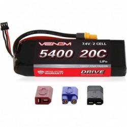 Venom 20C 2S 5400mAh 7.4V LiPo Battery with Universal Plug (EC3/Deans//Traxxas) $85.46 Hobby Remote & App Controlled Vehicle ...