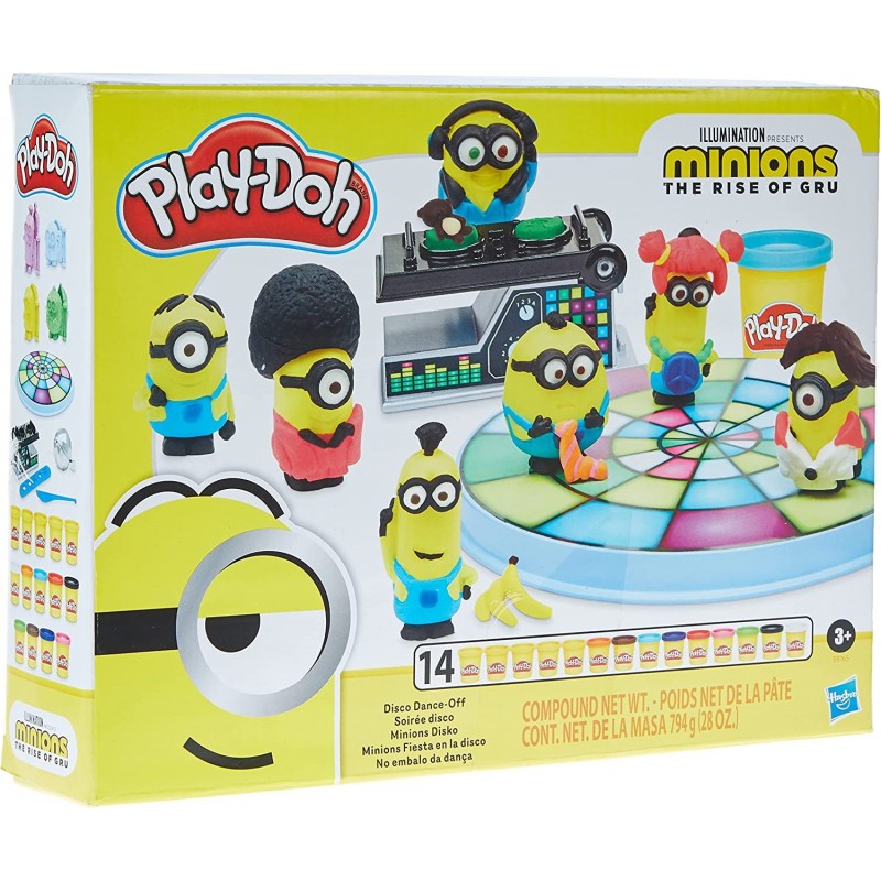 Minions: The Rise of Gru Disco Dance-Off Toy for Kids 3 Years and Up with 14 Non-Toxic Cans $24.86 Kids' Art Clay & Dough