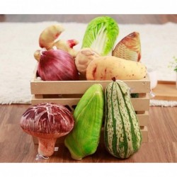 Cute Small Throw Pillow Vegetables Sofa Bed Decorative Plush Stuffed Toy Corn $28.33 Kids' Plush Toy Pillows