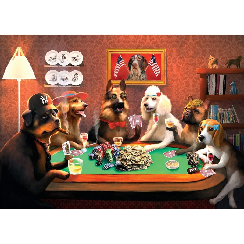 Dog Puzzles for Adults 1000 Piece Get Your Paws on This Adult Dog Jigsaw Puzzle & Fun Fact Poster Skill Level: Difficult Prem...