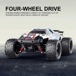 Remote Control Car 1:18 Scale 45Km/h 4WD RC Car Waterproof Drift Off-Road New Upgraded Brush Motor with Two Rechargeable Batt...