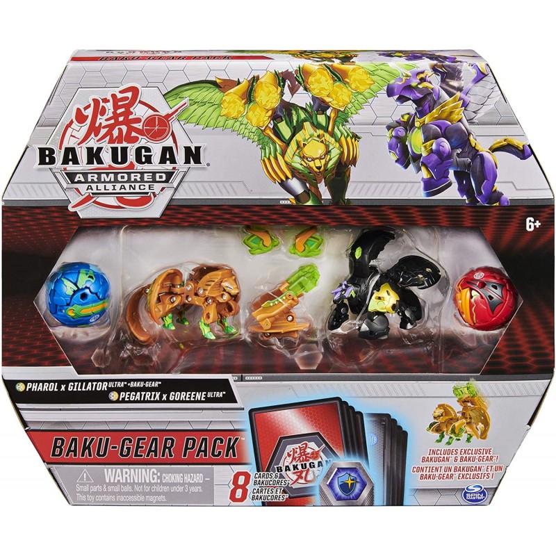 Bakugan Baku-Gear Pack Pharol x Gillator with Ultra Baku-Gear and Pegatrix x Goreene Ultra Collectable Action Figures $84.56 ...