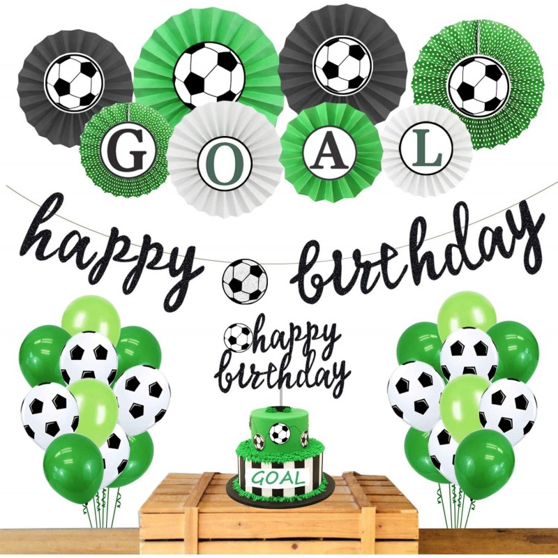 Soccer Birthday Party Decorations Supplies Soccer Ball Birthday Party Supplies Soccer Ball Birthday Banner Cake Topper Balloo...