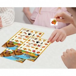 Thanksgiving Bingo Game for Kids Turkey Bingo Fall Bingo Game Cards for 24 Players Thanksgiving Party School Classroom Family...