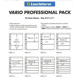 25 Vario 4S pages - Professional pack $36.25 Collectible Postage Stamps