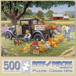 - 500 Piece Jigsaw Puzzle for Adults 18"X24" - Home Grown - Fall On The Farm 500 pc Jigsaw by Artist John Sloane $27.00 Jigsa...