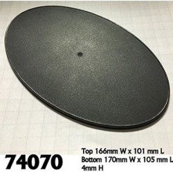 Miniatures 170mm x 105mm Oval Gaming Base (4) 74070 Accessory $40.67 Game Accessories