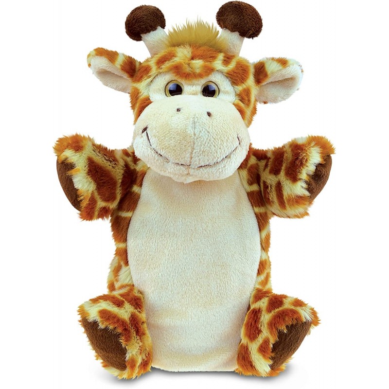 DolliBu Giraffe Plush Hand Puppet For Kids - Soft Plush Stuffed Animal Hand Puppet Toy for Puppet Show Games & Puppet Theater...