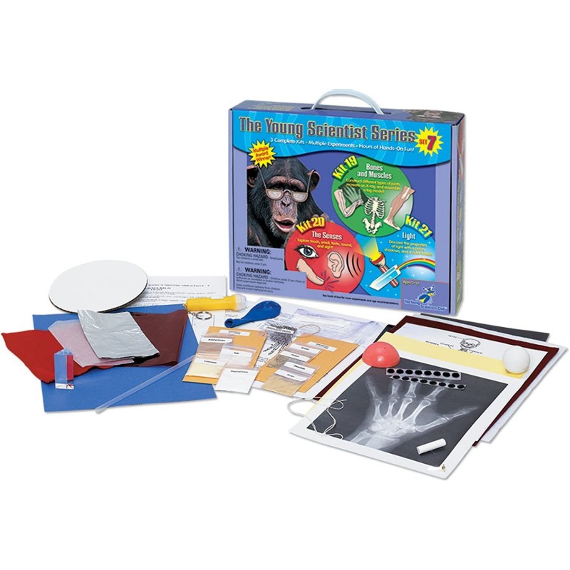 Young Scientist Series - Set 7: Bones and Muscles (Kit 19) - The Senses (Kit 20) - Light (Kit 21) $33.00 Educational Science ...