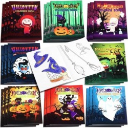 24 Pieces Halloween Coloring Books Party Favors Mini Coloring Booklet Spooky Ghost Witch Pumpkin Drawing Coloring Book for Ki...