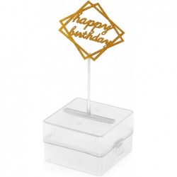 Cake Money Box Money Pulling Happy Birthday Cake Money Pull Box for Party Decoration $15.87 Kids' Money Banks