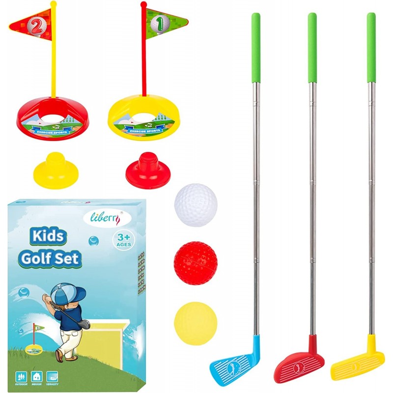 Kids Golf Set Retractable Toy Golf Clubs for Toddlers Mini Golf Set for Children Age 3 4 5 Years Old $26.49 Toy Sports Products