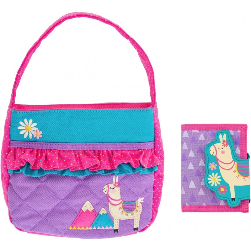 Kids Quilted Llama Purse and Wallet for Girls $62.46 Dress-Up Toy Purses