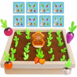 Montessori Toys for Toddlers 3 4 5 Years Old Boys Girls Baby Wooden Toy Carrot Harvest Game Educational Toys Shape Sorting Ma...