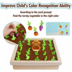 Montessori Toys for Toddlers 3 4 5 Years Old Boys Girls Baby Wooden Toy Carrot Harvest Game Educational Toys Shape Sorting Ma...