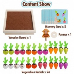 Montessori Toys for Toddlers 3 4 5 Years Old Boys Girls Baby Wooden Toy Carrot Harvest Game Educational Toys Shape Sorting Ma...