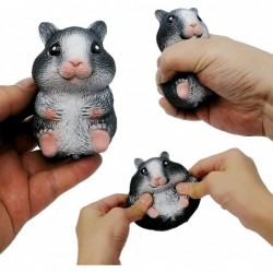 Adult Children Decompression Ball Cute Hamster fingertip Toy Anti-Stress Sensory Ball Relieve Tension Squeeze Toy Gift (Black...