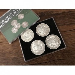 Morgan Dollar Shell and Coin Set (5 Coin +1 Head Shell+1 Tail Shell) Magic Coin Magic Tricks Illusions Close up Fun $47.18 Ma...