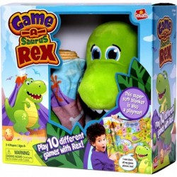 Game-A-Saurus Rex - Play 10 Different Games with Plush Dinosaur - Store Game Pieces Inside Rex $29.60 Board Games