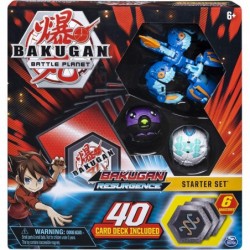 Bakugan Battle Brawlers Starter Set with Transforming Creatures Aquos Pyravian for Ages 6 & Up $60.21 Play Figure Playsets