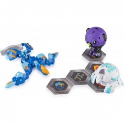 Bakugan Battle Brawlers Starter Set with Transforming Creatures Aquos Pyravian for Ages 6 & Up $60.21 Play Figure Playsets