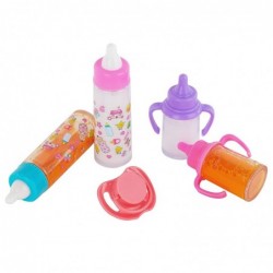 fash n kolor® My Sweet Baby Disappearing Doll Feeding Set | Baby Care 4 Piece Doll Feeding Set for Toy Stroller | 2 Milk & Ju...