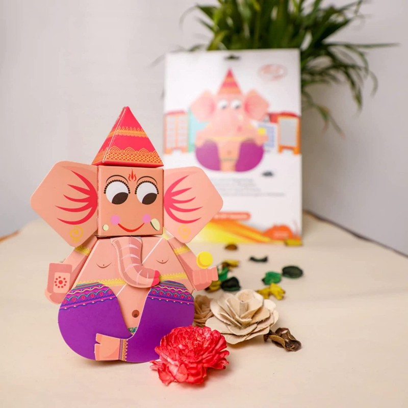 DIY Ganesha Paper Craft Kit for Kids -Diwali Gifts $27.70 Craft Kits