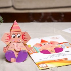 DIY Ganesha Paper Craft Kit for Kids -Diwali Gifts $27.70 Craft Kits