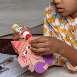 DIY Ganesha Paper Craft Kit for Kids -Diwali Gifts $27.70 Craft Kits