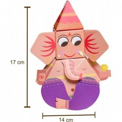 DIY Ganesha Paper Craft Kit for Kids -Diwali Gifts $27.70 Craft Kits