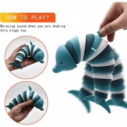 Fidget Slug Toy 3D Articulated Stretch Dolphin Stress Reliever Hand Toy Sensory Stress Relief Toy for Adults and Kids Pressur...