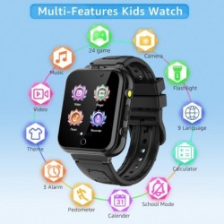 Kids Smart Watch with 1.54 inch HD Touch Screen 24 Games Music Player Video & Audio Recording Camera Alarm Clock Calculator 1...