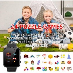 Kids Smart Watch with 1.54 inch HD Touch Screen 24 Games Music Player Video & Audio Recording Camera Alarm Clock Calculator 1...