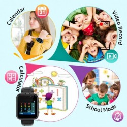 Kids Smart Watch with 1.54 inch HD Touch Screen 24 Games Music Player Video & Audio Recording Camera Alarm Clock Calculator 1...