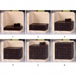 Wooden Brain Teaser Puzzle Cube Wooden Puzzles T-Shaped Jigsaw Logic Puzzle Educational Toy for Kids and Adults (Wine) $19.33...