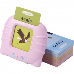 Preschool Audible Talking Flash Cards Electronic Early Education Machine with 112pcs Cards Double-Side Sight Words Learning R...